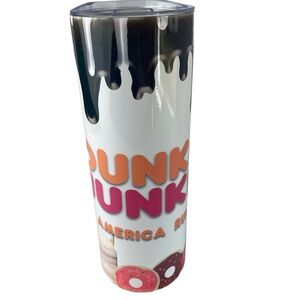 20 ounce Stainless Steel Skinny Dunkie Junkie Sublimated Tumbler. NEW